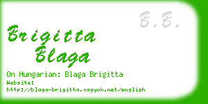 brigitta blaga business card